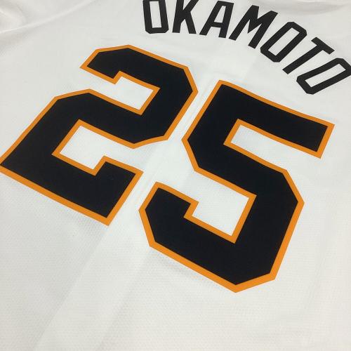 読売ジャイアンツ (ヨミウリジャイアンツ) 【25】岡本和真 応援グッズ SIZE M ホワイト