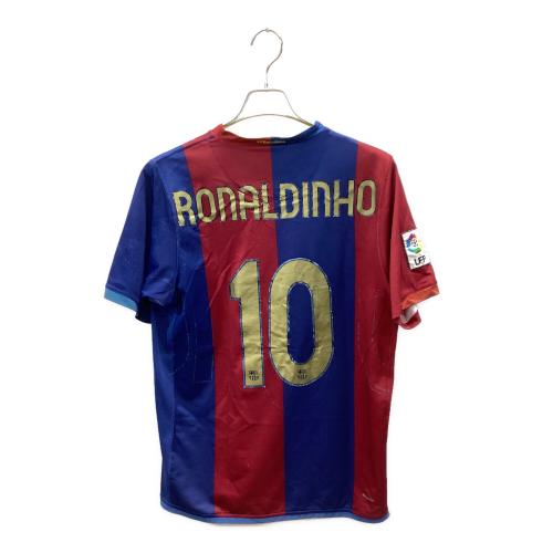 FCバルセロナ サッカーユニフォーム メンズ SIZE M ブルー×レッド 06-07 ホーム 【10】ロナウジーニョ・ガウーショ 146980-426