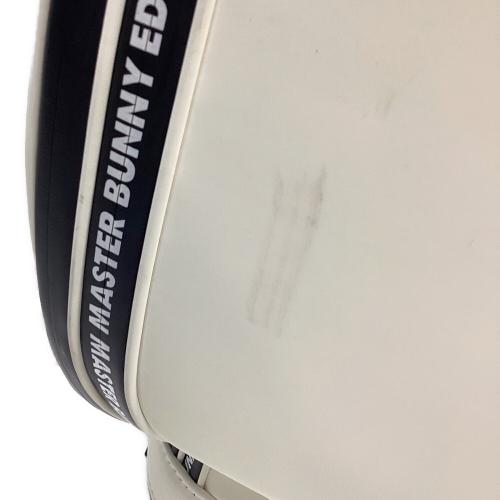 MASTER BUNNY EDITION (マスターバニーエディション) キャディバッグ ホワイト 758-4980301 合成皮革 46インチ対応5分割 PRO仕様 ロゴファスナーBIG M” キャディバッグ