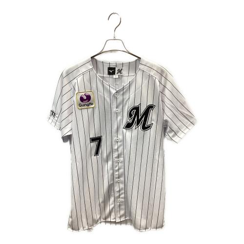 千葉ロッテマリーンズ (チバロッテマリーンズ) 応援グッズ Lサイズ ホワイト ユニフォーム 7 藤岡 裕大 レプリカ