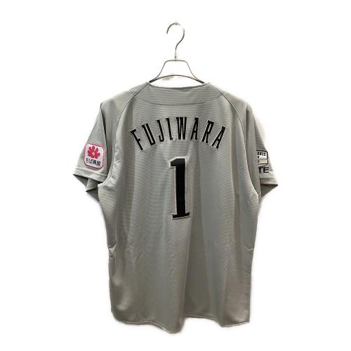 千葉ロッテマリーンズ (チバロッテマリーンズ) 応援グッズ Lサイズ グレー ユニフォーム 2025ネオクラシックエディション 1 藤原 恭大 レプリカ