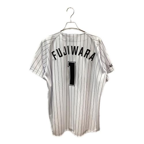 千葉ロッテマリーンズ (チバロッテマリーンズ) 応援グッズ SIZE LL ホワイト ユニフォーム 1 藤原 恭大 レプリカ