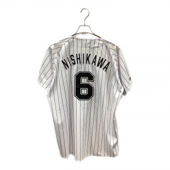 千葉ロッテマリーンズ (チバロッテマリーンズ) 応援グッズ SIZE LL ホワイト ユニフォーム 6 西川 史礁 レプリカ