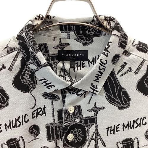 St ANDREWS (セントアンドリュース) ゴルフウェア(トップス) メンズ SIZE L ホワイト 2025 春夏 新作 ポロシャツ 042-5160203