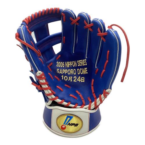 Hi Gold (ハイゴールド) 応援グッズ ブルー 10月24日 札幌ドーム スタンド・ケース付 2006年日本シリーズ記念グローブ