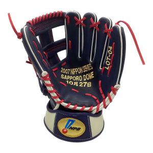 Hi Gold (ハイゴールド) 応援グッズ ネイビー 10月27日札幌ドーム スタンド付 2007年日本シリーズ記念グローブ LOT-04