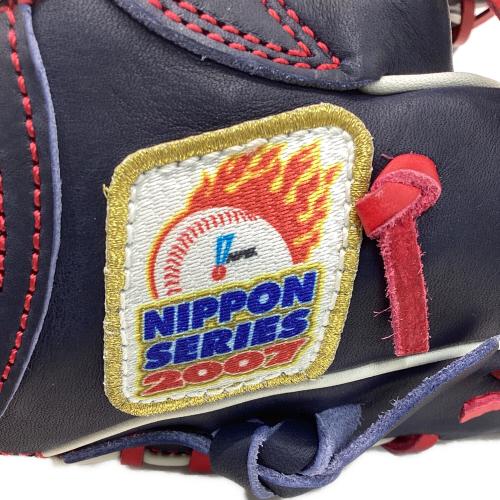 Hi Gold (ハイゴールド) 応援グッズ ネイビー 10月27日札幌ドーム スタンド付 2007年日本シリーズ記念グローブ LOT-04