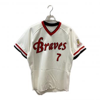 阪急ブレーブス (ハンキュウブレーブス) 応援グッズ ホワイト 【7】福本豊 ユニフォーム BBM Authentic Collection 100枚限定(35/100）直筆サイン入り 証明フォト付