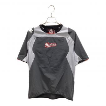 千葉ロッテマリーンズ (チバロッテマリーンズ) 応援グッズ SIZE XO ブラック×グレー デサント 【89】 ピステ