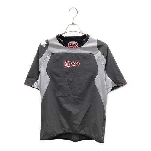 千葉ロッテマリーンズ (チバロッテマリーンズ) 応援グッズ SIZE XO ブラック×グレー デサント 【89】 ピステ