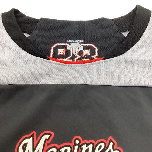 千葉ロッテマリーンズ (チバロッテマリーンズ) 応援グッズ SIZE XO ブラック×グレー デサント 【89】 ピステ