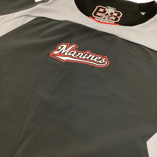 千葉ロッテマリーンズ (チバロッテマリーンズ) 応援グッズ SIZE XO ブラック×グレー デサント 【89】 ピステ