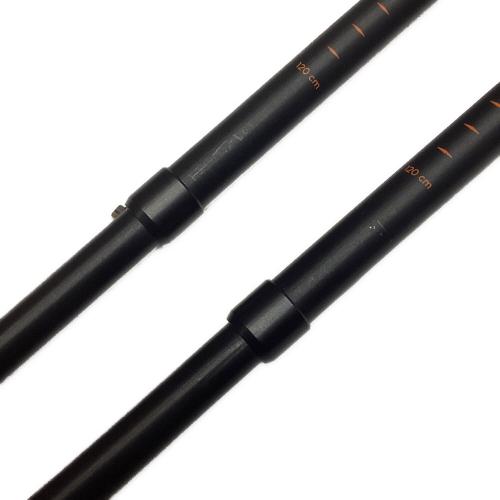 UNION (ユニオン) トレッキングポール 110-135cm ブラック バックカントリー EXPEDITION