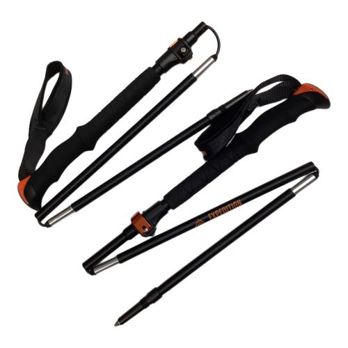 UNION (ユニオン) トレッキングポール 110-135cm ブラック バックカントリー EXPEDITION