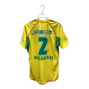 ジェフユナイテッド市原・千葉 サッカーユニフォーム メンズ SIZE O イエロー×グリーン 2003ホーム 【2】中西永輔