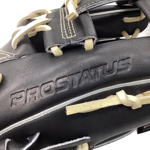 ZETT (ゼット) 軟式グローブ ブラック 遊撃手・二塁手モデル プロステイタス 内野用 BRGB765S