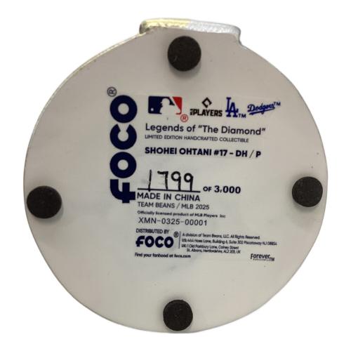 ロサンゼルス・ドジャース 応援グッズ 3000個限定 ボブルヘッド・ドール 【17】大谷翔平 MINI BIG HEADS メタリックカラー