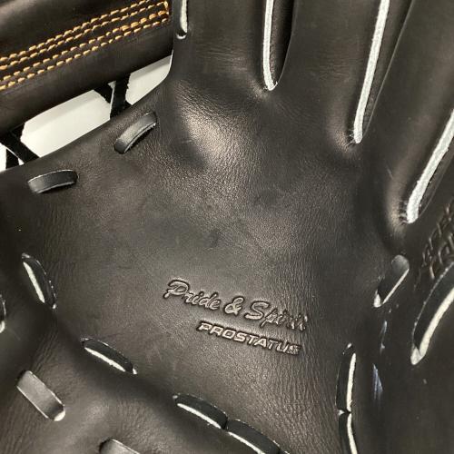 ZETT (ゼット) 軟式グローブ 右投用(LH) ブラック プロステイタス 内野用 BRGB30766