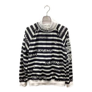 PEARLY GATES (パーリーゲイツ) ゴルフウェア(トップス) メンズ SIZE M ホワイト×ブラック タフレックスサーモトロン*ダルファイン ツインスニード アウター（インナー付き) 053-3121103