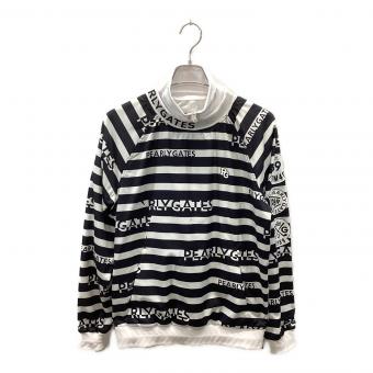 PEARLY GATES (パーリーゲイツ) ゴルフウェア(トップス) メンズ SIZE M ホワイト×ブラック タフレックスサーモトロン*ダルファイン ツインスニード アウター（インナー付き) 053-3121103