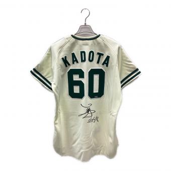 南海ホークス (ナンカイホークス) 応援グッズ ホワイト×グリーン 【60】門田博光 ユニフォーム BBM Authentic Collection 直筆サイン入り 証明フォト付 100枚限定 27/100