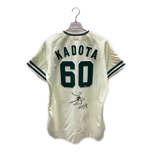 南海ホークス (ナンカイホークス) 応援グッズ ホワイト×グリーン 【60】門田博光 ユニフォーム BBM Authentic Collection 直筆サイン入り 証明フォト付 100枚限定 27/100