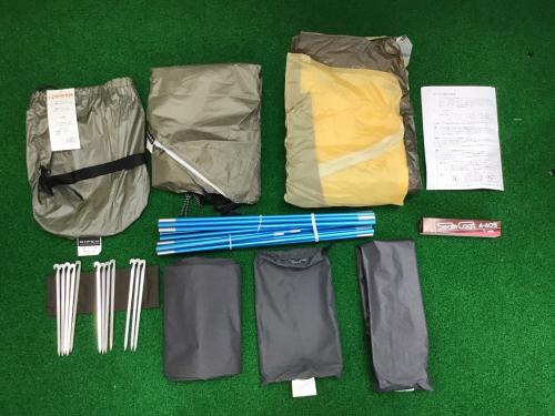 ARAI TENT (アライテント) 登山用テント SLドーム 間口210cm奥行120cm高さ95cm 1～2人用 未使用品 未使用品 スカートなし