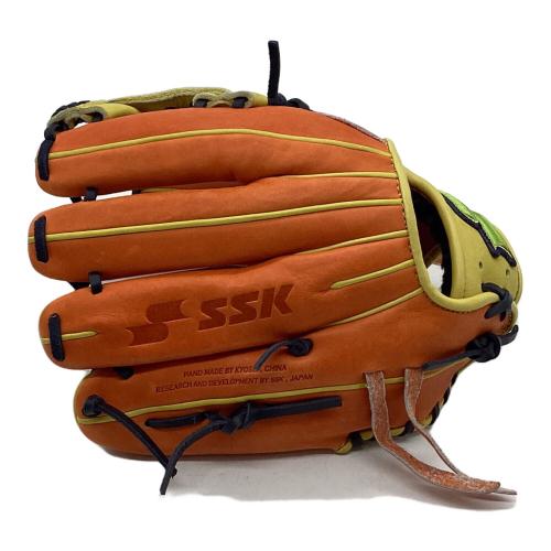 SSK (エスエスケイ) スペシャルメイクグラブ 軟式グローブ SMG451608 オレンジ×イエロー
