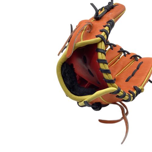 SSK (エスエスケイ) スペシャルメイクグラブ 軟式グローブ SMG451608 オレンジ×イエロー