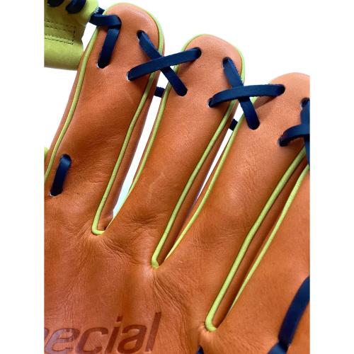 SSK (エスエスケイ) スペシャルメイクグラブ 軟式グローブ SMG451608 オレンジ×イエロー