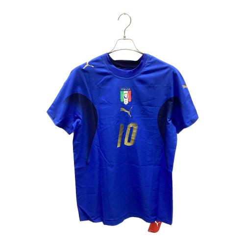 イタリア代表 (イタリアダイヒョウ) 2006年優勝記念モデル エンブレム4つ星仕様 サッカーユニフォーム PR733735 【10】 ロベルト・バッジョ オーセンティック メンズ SIZE L ブルー