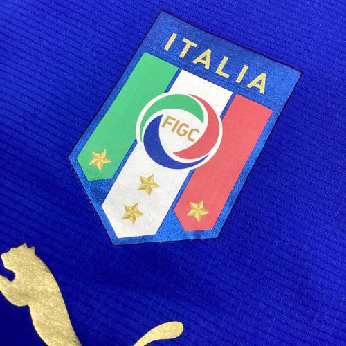 イタリア代表 (イタリアダイヒョウ) 2006年優勝記念モデル エンブレム4つ星仕様 サッカーユニフォーム PR733735 【10】 ロベルト・バッジョ オーセンティック メンズ SIZE L ブルー