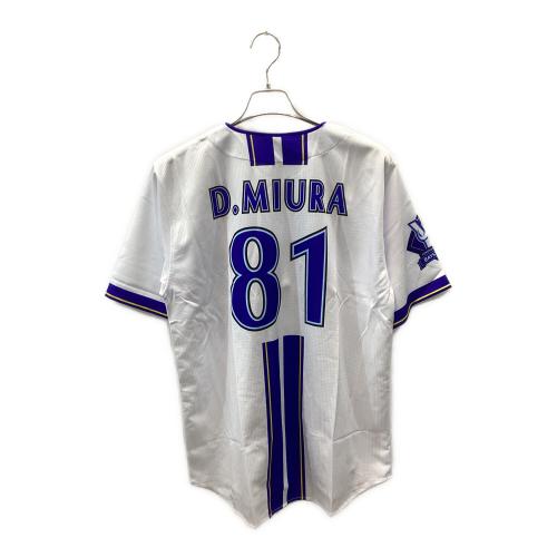 横浜DeNAベイスターズ (ヨコハマディーエヌエーベイスターズ) 応援グッズ Lサイズ ホワイト×ブルー 【81】三浦大輔 ユニフォーム 2025モデル ハイクオリティレプリカユニフォーム