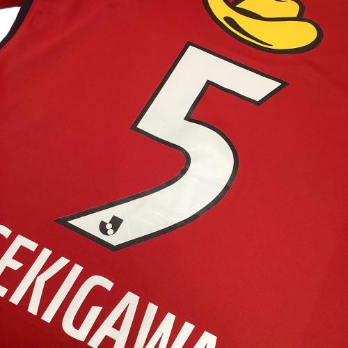 鹿島アントラーズ (カシマアントラーズ) サッカーユニフォーム メンズ SIZE M レッド 2022ホーム レプリカ 【5】関川郁万 DB5755-688