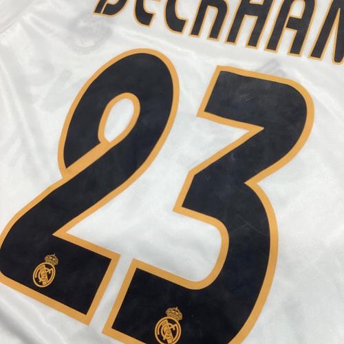ベッカム　レアル・マドリード　サイン入りユニフォーム ベッカムさんのサイン入りユニフォーム adidas レアル