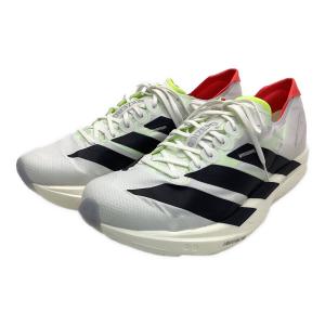 adidas (アディダス) ランニングシューズ メンズ SIZE 27.5cm ホワイト×ブラック アディゼロ タクミ セン 11 JH8659