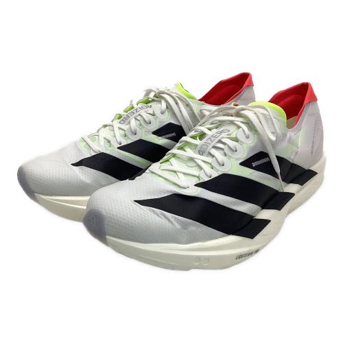 adidas (アディダス) ランニングシューズ メンズ SIZE 27.5cm ホワイト×ブラック アディゼロ タクミ セン 11 JH8659