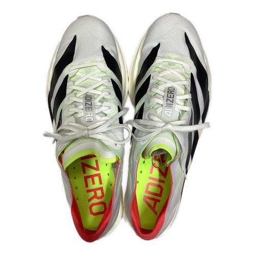 adidas (アディダス) ランニングシューズ メンズ SIZE 27.5cm ホワイト×ブラック アディゼロ タクミ セン 11 JH8659