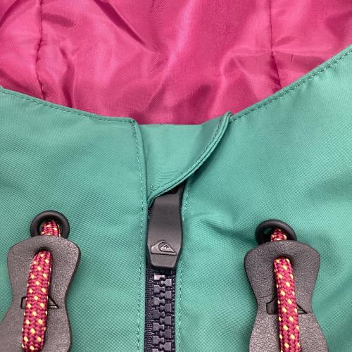 Quiksilver (クイックシルバー) スノーボードウェア(ジャケット) メンズ SIZE M グリーン×ピンク EQYTJ03270 アノラック ジャケット