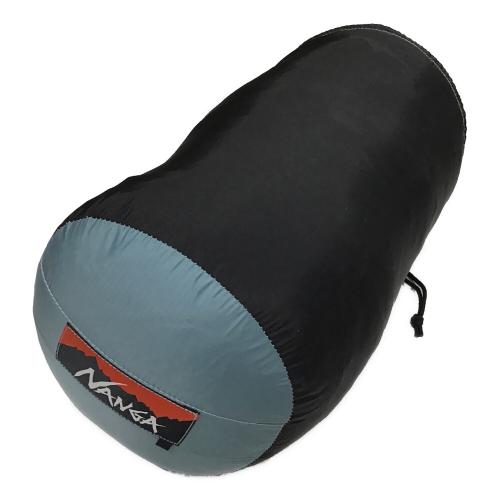 NANGA (ナンガ) マミー型シュラフ(ダウン) ブラック×グレー オーロラ500STD 【春～秋用】 身長185㎝まで