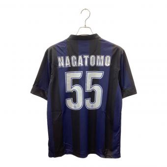 インテル (インテル・ミラノ) サッカーユニフォーム 532844-411 13-14ホーム オーセンティック 【55】長友佑都 メンズ SIZE L ネイビー×ブラック