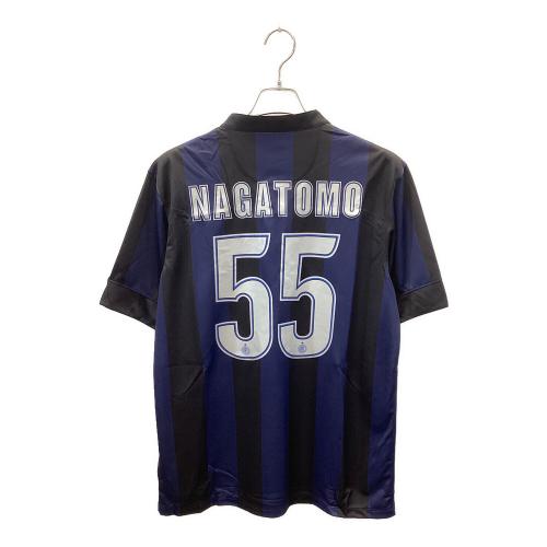 インテル (インテル・ミラノ) サッカーユニフォーム 532844-411 13-14ホーム オーセンティック 【55】長友佑都 メンズ SIZE L ネイビー×ブラック