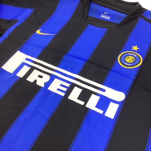 インテル (インテル・ミラノ) サッカーユニフォーム メンズ SIZE L ブルー×ブラック 03-04ホーム S4 CRT