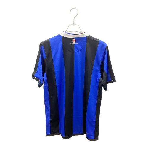 インテル (インテル・ミラノ) サッカーユニフォーム メンズ SIZE M ブルー×ブラック 06-07ホーム イタリア国旗パッチ 147163