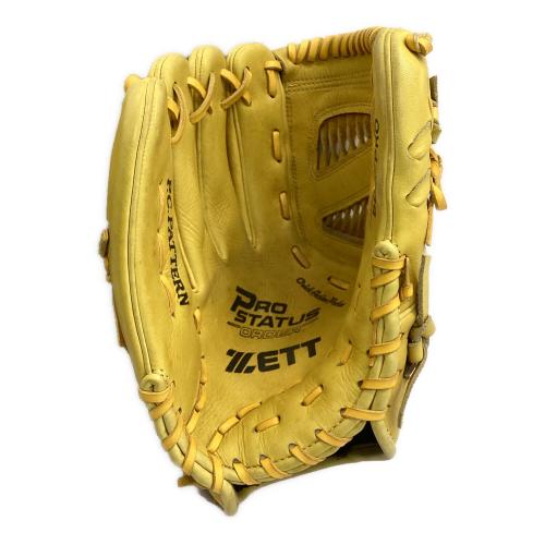 ZETT (ゼット) 硬式グローブ イエロー ケース付 プロステイタス
