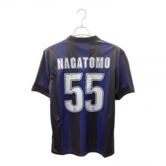 インテル (インテル・ミラノ) サッカーユニフォーム 532844-411 13-14ホーム オーセンティック 【55】長友佑都 メンズ SIZE L ネイビー×ブラック