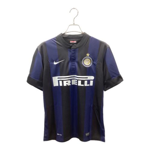 インテル (インテル・ミラノ) サッカーユニフォーム 532844-411 13-14ホーム オーセンティック 【55】長友佑都 メンズ SIZE L ネイビー×ブラック