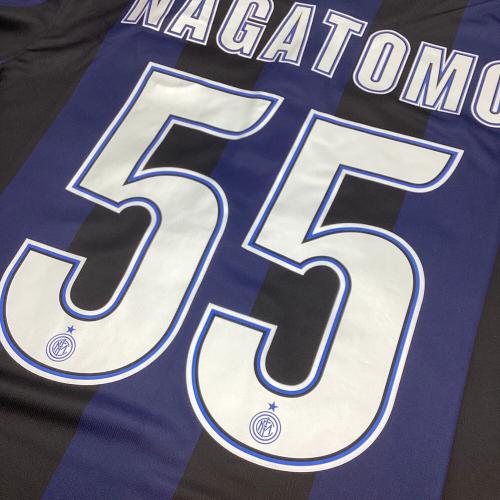 インテル (インテル・ミラノ) サッカーユニフォーム 532844-411 13-14ホーム オーセンティック 【55】長友佑都 メンズ SIZE L ネイビー×ブラック