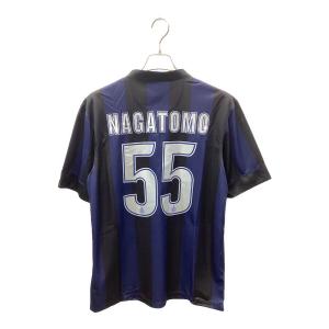 インテル (インテル・ミラノ) サッカーユニフォーム 532844-411 13-14ホーム オーセンティック 【55】長友佑都 メンズ SIZE L ネイビー×ブラック