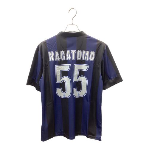 インテル (インテル・ミラノ) サッカーユニフォーム 532844-411 13-14ホーム オーセンティック 【55】長友佑都 メンズ SIZE L ネイビー×ブラック